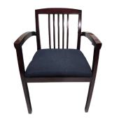 Closeout, Cherryman Jade Collection Guest Chair, Mahogany