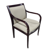 Preowned Mahogany and Upholstered Guest Chair