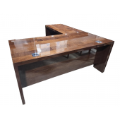 Preowned L-Shaped Desk by Italian Maker ALF Uno