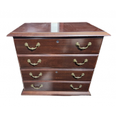 Preowned Mahogany Laminate Lateral File Cabinet