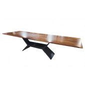 Preowned Arhaus Jacob Conference / Dining Table with Vertex Base