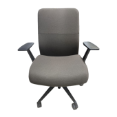 Preowned High Back Conference Chair, Brown