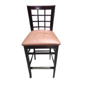 Preowned Lattice Back Bar Stool