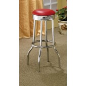 Cleveland Collection Chrome Plated Soda Fountain Bar Stool