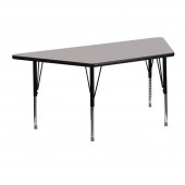 Trapezoid Activity Table 24x48 Grey