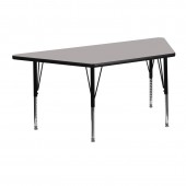 Trapezoid Activity Table 30x60 Grey