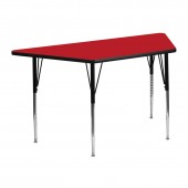 Trapezoid Activity Table 24x48 Red