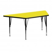 Trapezoid Activity Table 24x48 Yellow