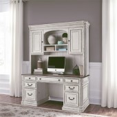 Magnolia Manor Jr Executive Credenza & Hutch by Liberty Furniture