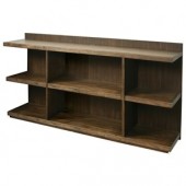 Perspectives Collection Peninsula Bookcase - Brushed Acacia Finish