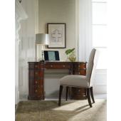 Home Office Cherry Knee-Hole Desk, Bow Front by Hooker Furniture