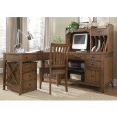 Corner Filler extends the writing desk work top meeting up with the credenza, all sold separately