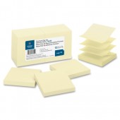 Business Source Pop-Up In Yellow 3x3 Notepads pack of 12