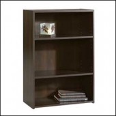 Sauder 3-Shelf Bookcase-Cinnamon Cherry 409086