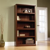Sauder Select 5-Shelf Bookcase in Select Cherry