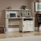 Sauder Edge Water Computer Desk With Hutch - Chalked Chestnut Finish