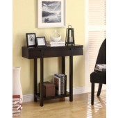 Contemporary Console Table in Cappuccino
