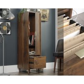 Grand Walnut Storage Cabinet with File