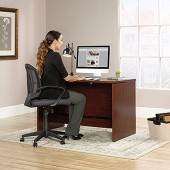 Sauder Select Sit/Stand Desk - Classic Cherry Finish