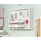 Craft Pro Series Wall Mounted Pegboard with Trays by Sauder, 423411 