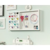 Craft Pro Series Wall Mounted Pegboard with Thread Storage by Sauder, 423412 