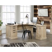 Aspen Post L-Shaped Desk with Storage by Sauder, 427163 
