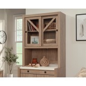 Dixon City Library/Desktop Hutch with Sliding Doors by Sauder, 432889, base sold separately