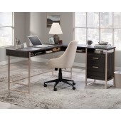 Walter Heights L-Shaped Wood & Metal Desk by Sauder, 433372