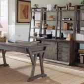 Stone Brook Jr Executive Credenza & Hutch Set by Liberty Furniture