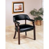 Bankers Chair without Casters Black