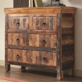 4-Drawer Reclaimed Wood Cabinet