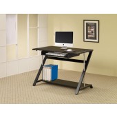 Contemporary Computer Desk with Lower Shelf