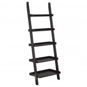 Colella 5-shelf Ladder Bookcase, Cappuccino