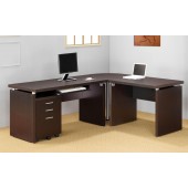 Skylar Contemporary L Shaped Computer Desk Combo