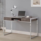 Wallice Collection Chrome Writing Desk