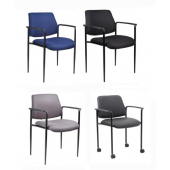 Boss Contemporary Stackable Mesh Guest Chairs