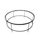 Preowned Round Glass Top Coffee Table with Lower Shelf