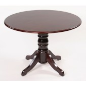 Abbey Collection 48" Round Conference Table With Queen Anne Base