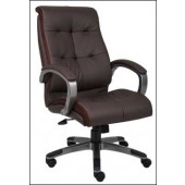 Boss B8771P-BN High Back Executive Swivel in Brown