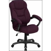 Grape Microfiber High Back Office Chair 