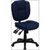 Navy Blue Fabric Multi Function Task Chair 
