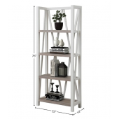 Americana Modern Etagere Bookcase - COTTON