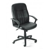 B8106 Boss Passive Ergonomic Executive Swivel Chair  W/Built In Lumbar Support                