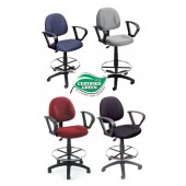 Boss Ergonomic Works Adjustable Drafting Chair W/Loop Arms