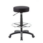 Boss Adjustable Rolling Stool in Black B16210-BK