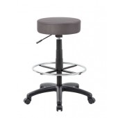 Boss Adjustable Rolling Stool in Charcoal Grey B16210-CG