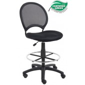 Boss Mesh Back Drafting Chair No Arms B16215