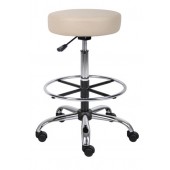 Boss Caressoft Medical/Drafting Stool with Footring, Beige