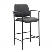 Boss Contemporary Counter Stool in Black Caressoft