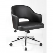 Boss Task Chair Black Vinyl B486C-BK